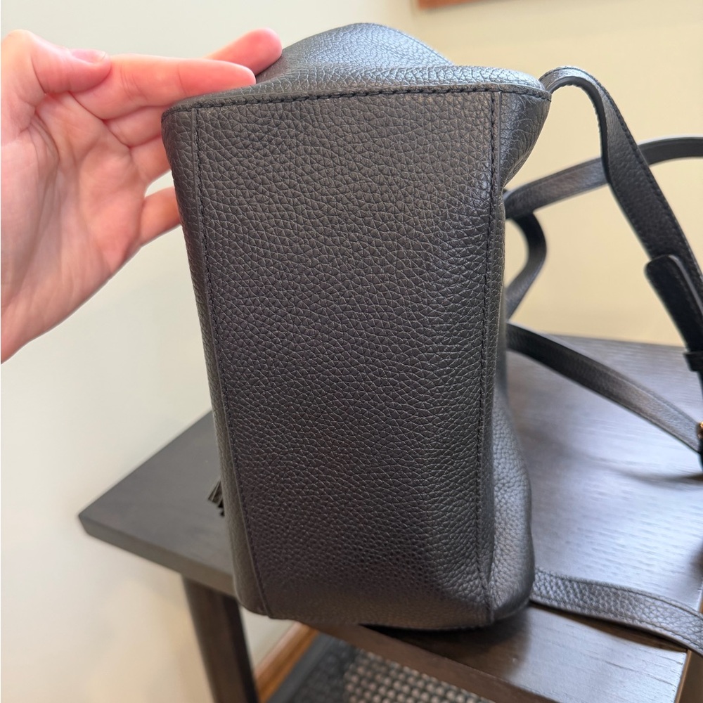 Tory Burch Charcoal Leather Backpack - Picture 4 of 6